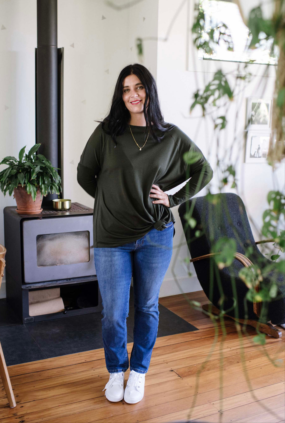 Bettie Monroe Falling Leaves Top