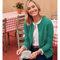 Cashmere Merino Crew Neck Cardigan