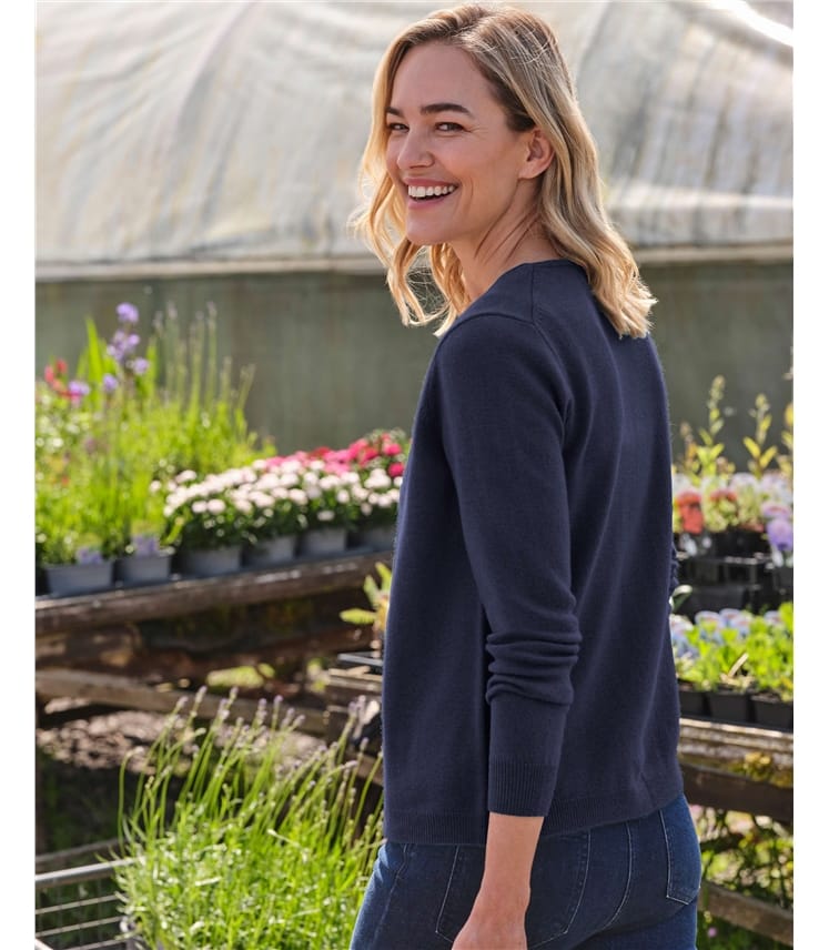 Classic V Neck Cardigan