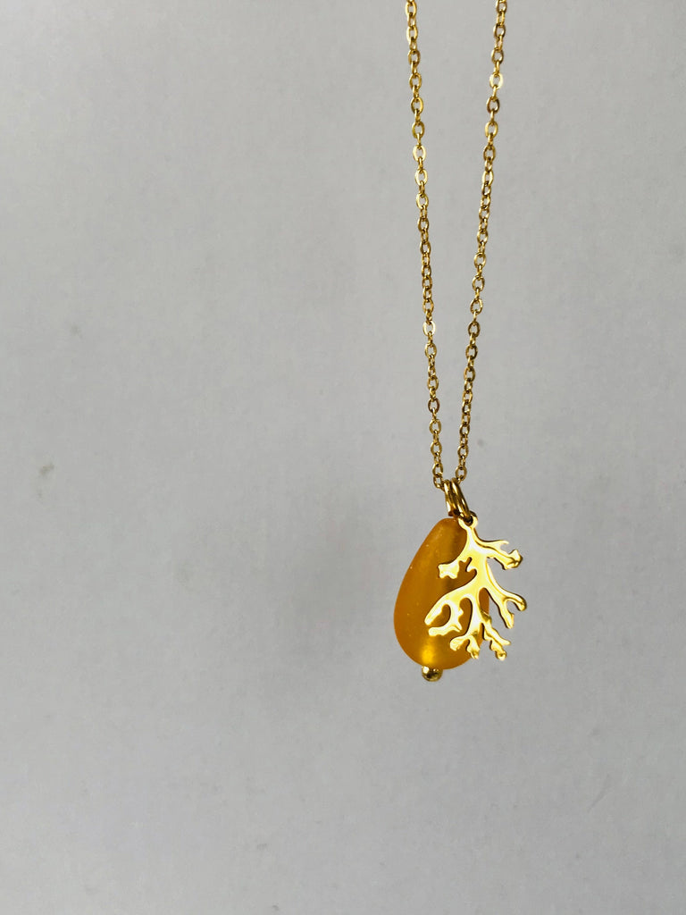 Seaglass Ocean Tear Necklace