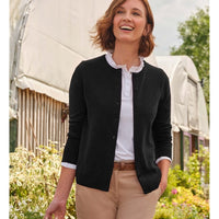 Cashmere Merino Crew Neck Cardigan