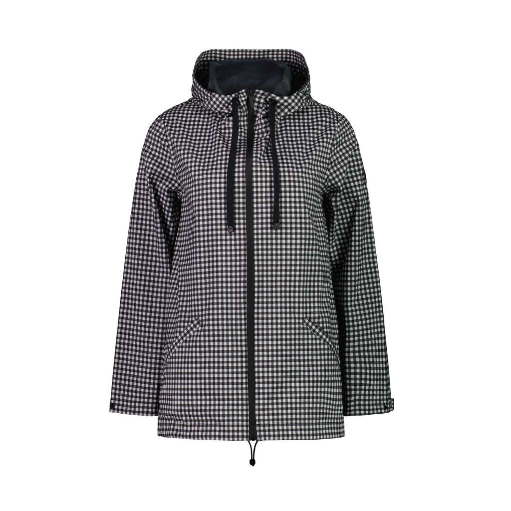 Houndstooth hotsell rain jacket