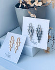 Thatched Stud Earring