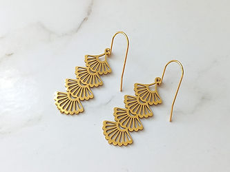 JJB Fan Earrings