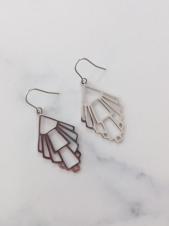Deco S/St Earrings