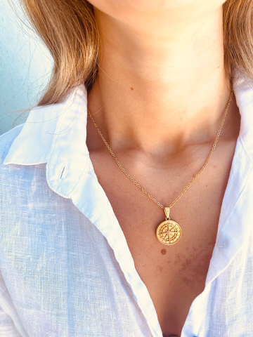 Twigg Compass Pendant Necklace