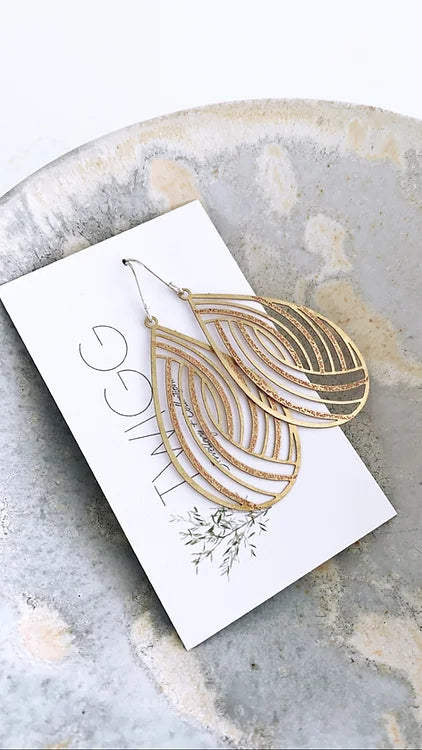 Chemistry Charred Tear Earrings