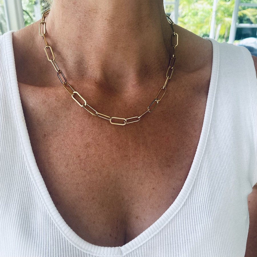 Lottie Link chain necklace - gold