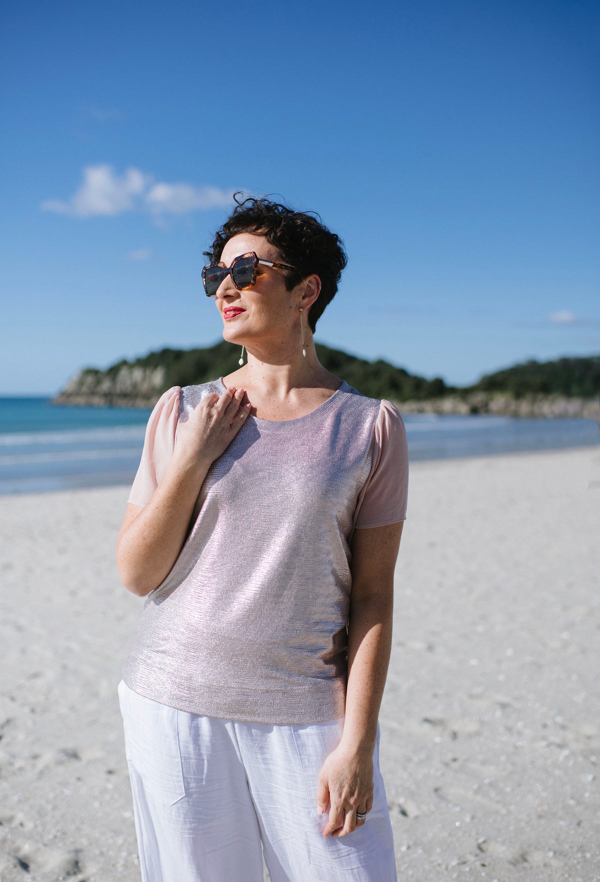 Glam Peachy Tee