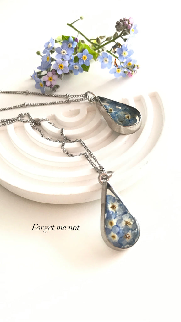 Forget Me Not Cluster Necklace