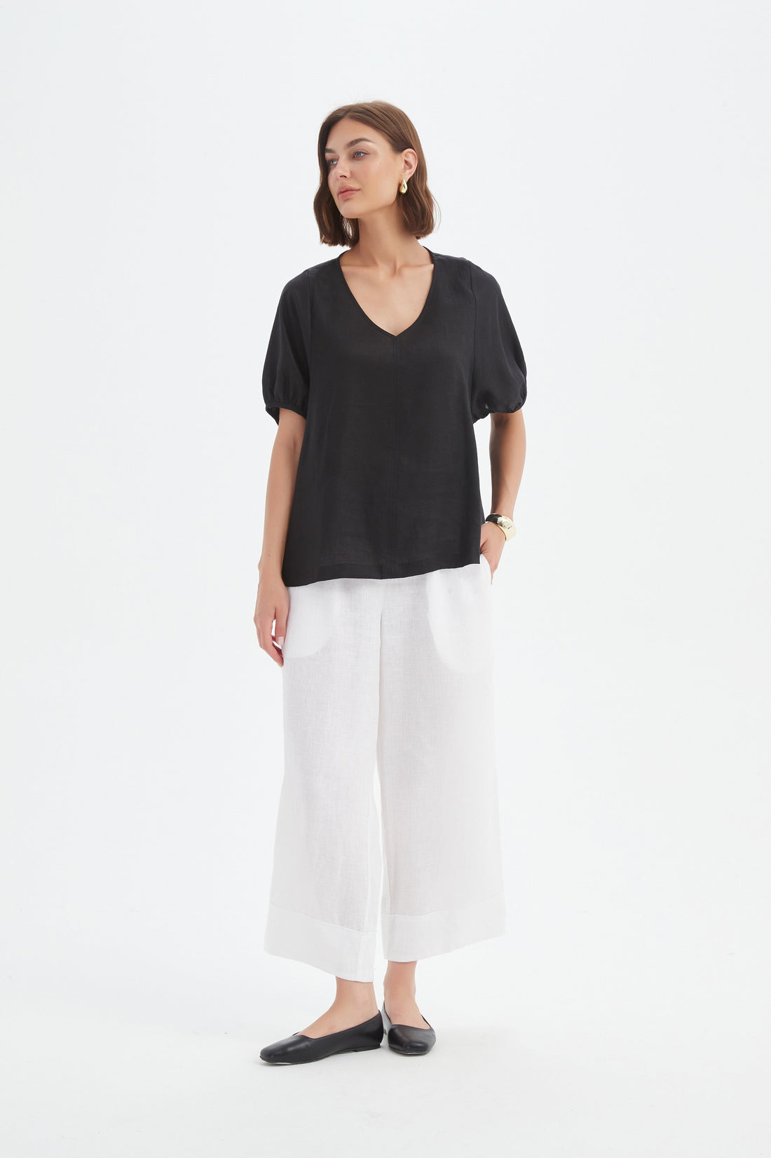 Tirelli Bishop Sleeve Top