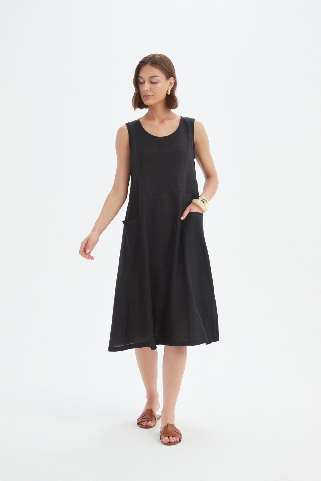 Tirelli Sleeveless Pocket Dress