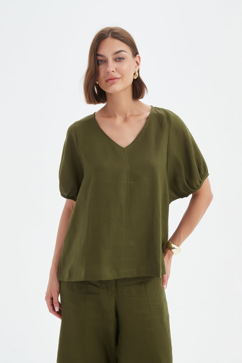 Tirelli Bishop Sleeve Top