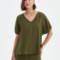 Tirelli Bishop Sleeve Top