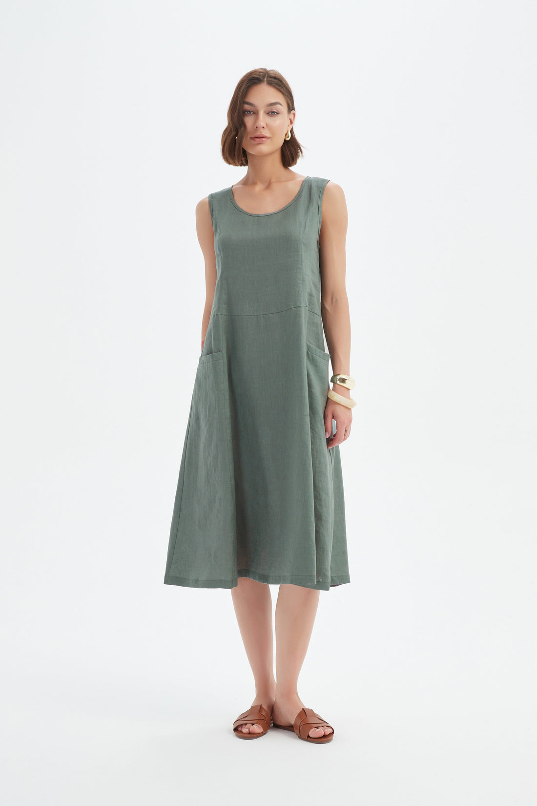 Tirelli Sleeveless Pocket Dress