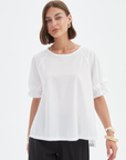 Tirelli Ruffle Sleeve Top