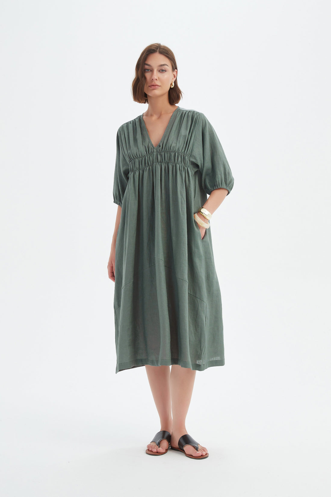 Tirelli Puff Sleeve Dress