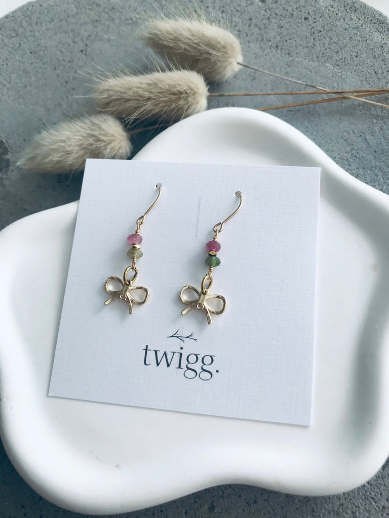 Cardin Tourmaline Bow Droplets