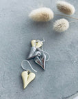 Love Story Heart Earrings