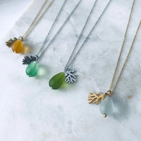 Seaglass Ocean Tear Necklace