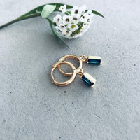 Audrey Emerald Gem Earrings