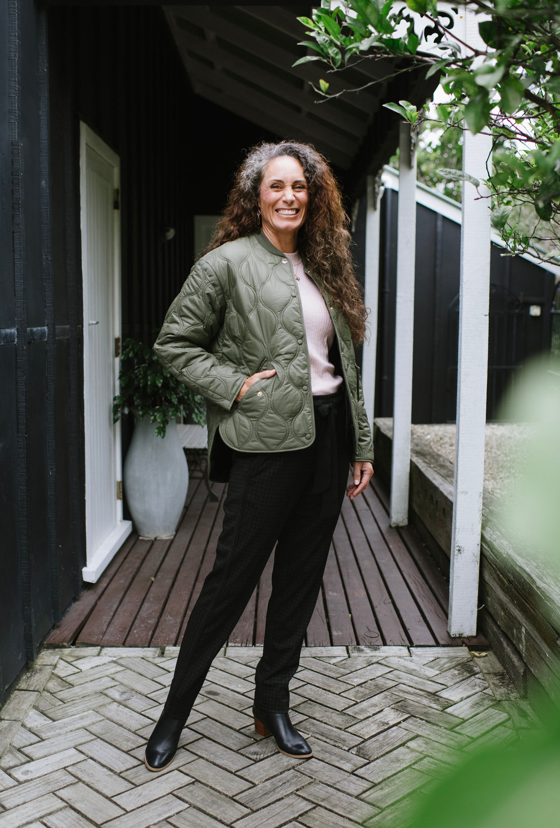 Moke Talei Quilted Bomber