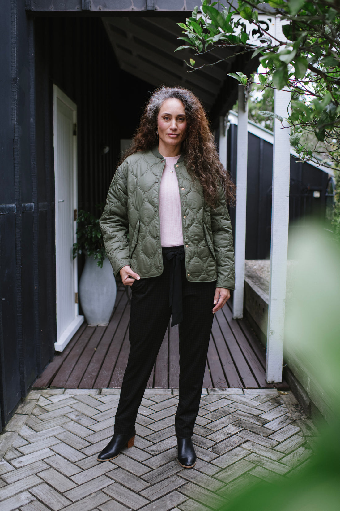 Moke Talei Quilted Bomber