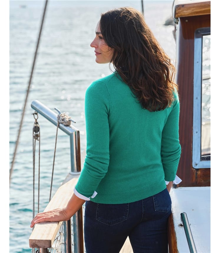 Classic Crew Neck Cardigan