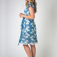 Wrap Dress, Blue Orchid