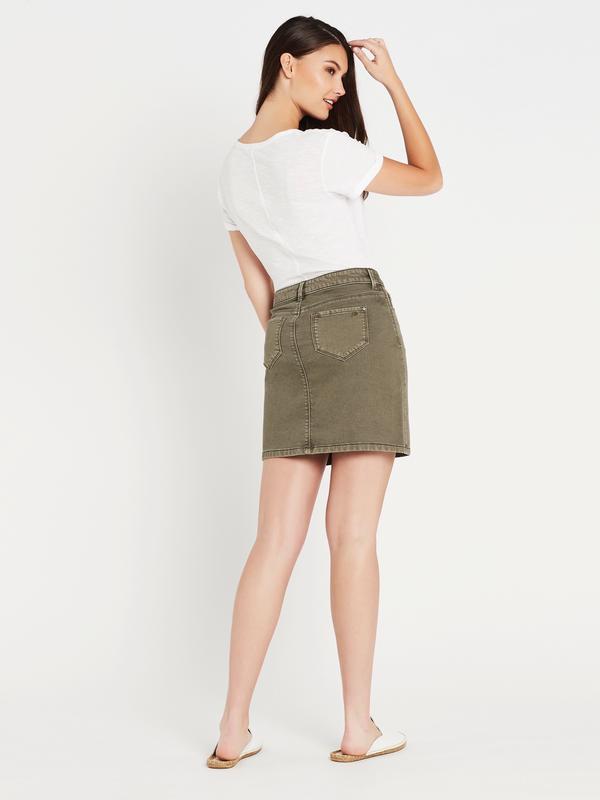 Green Denim Skirt online | Women | ZALANDO